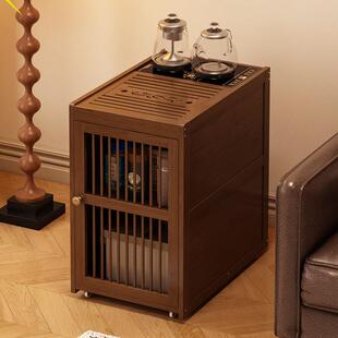 移动茶台用茶水中客02式简约厅沙发边几烧柜水壶一体茶桌带轮家茶