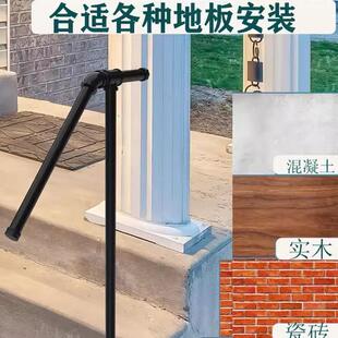 楼梯扶手人室外栏杆老防滑园EWN台阶护栏镀锌花管立柱室内自装钢