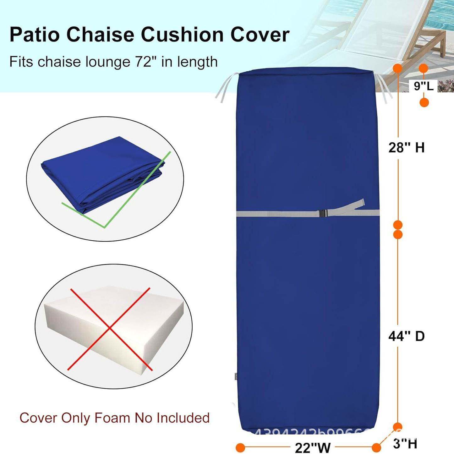 户外护庭院闲椅靠垫套休带拉链和系带沙发43套套躺椅垫座椅垫子保