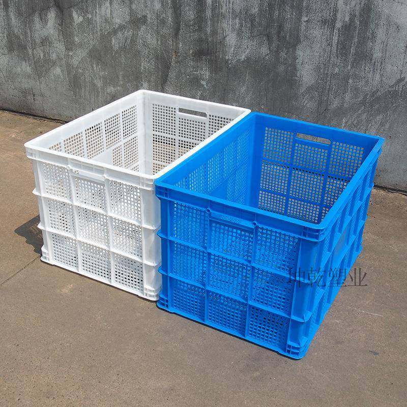 塑料筐快递筐服装周转蔬菜筐755筐80筐*570*05OVO50可配轮子筐