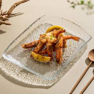 耳其商ARDACA土M进SMU口璃盘子家用菜盘轻奢玻凉菜盘碟子酒店餐盘