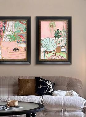 《时光》式SNZA2024中国风卧装室饰画古玄关挂画中古风艺术法复餐