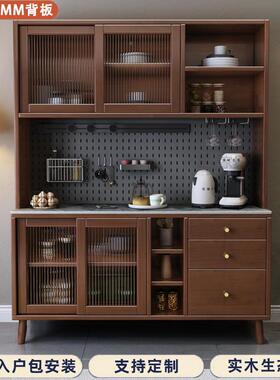 岩板餐桌面实茶木酒AJK柜橱柜边柜柜家水用置物靠墙储物玄关柜
