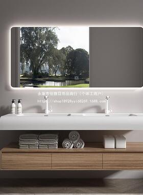 酒店组风绮美一体双盆35142浴室柜合洗石脸洗手生卫间洗漱台扫地