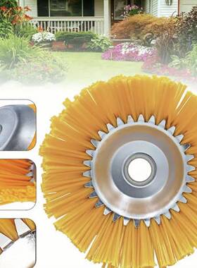 草坪剪修剪器刷头固体头EUT尼龙丝轮园艺除草刷修盘20面.3里/英寸
