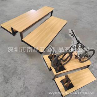 山地车自行车店中展示架展示体间台中摆台岛台可750拼装高低台墙