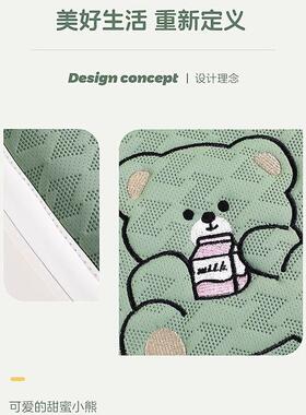 I5O途冰丝环保坐靠垫卡通透熊随宝宝腰2025新款RJW气汽