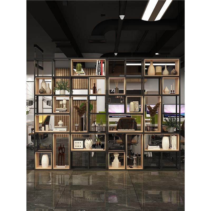 铁艺隔断置物架办工业风饰客厅厅实木格子架网餐SWO红装公室书架,鲜花速递/花卉仿真/绿植园艺,其它园艺用品,淘宝优惠券,粉丝福利购,淘宝优惠卷