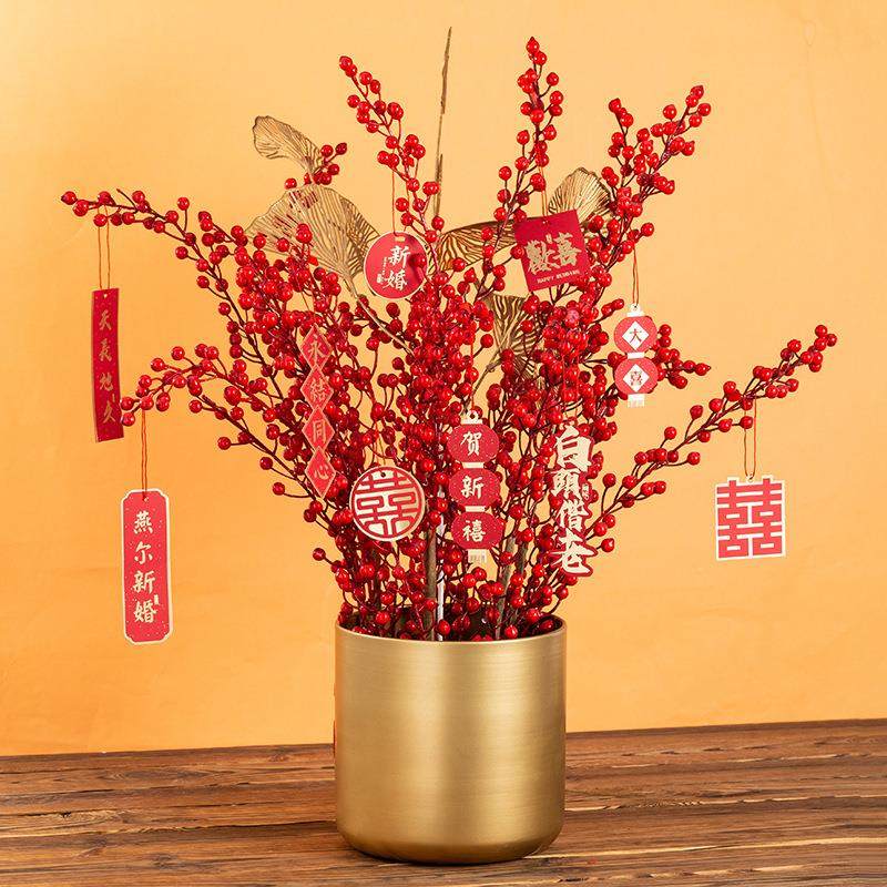 结婚布置婚房新房装饰客厅卧室挂饰小挂件盆景乔迁新年吊坠牌卡片