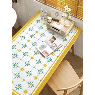 现代简约茶几桌布防水防油免洗PVC皮革餐桌垫家用长方形台布