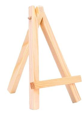 木质工艺品创意家居装饰摆件创意三角支架松木小画架手机支撑展示