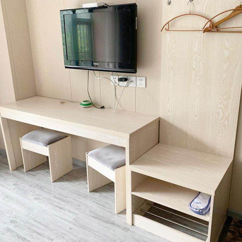 实木中纤板酒店家具行李电视柜宾馆套间家具酒店卧室新中式家具