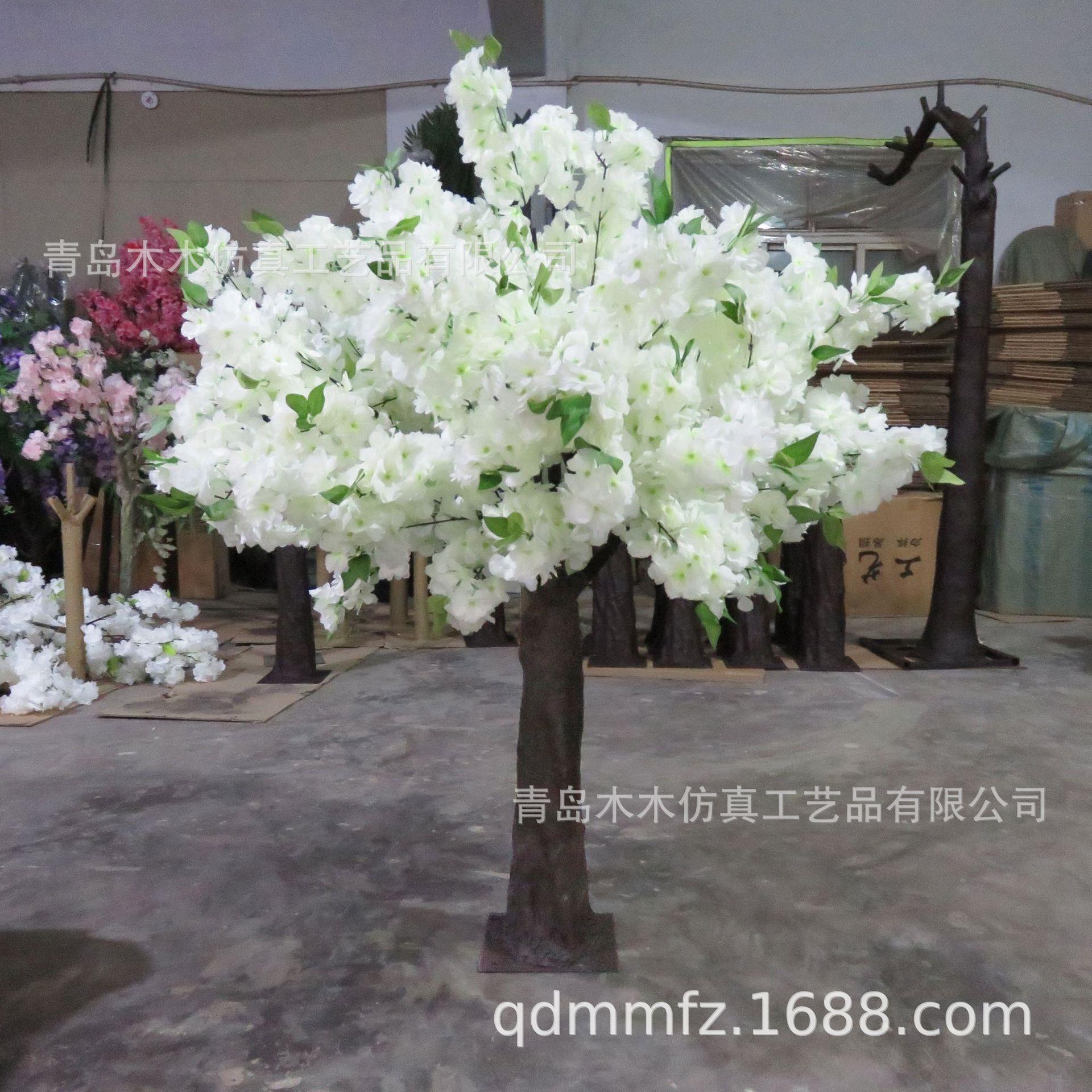 仿真樱花假桃树大型植物仿真樱花树仿真桃花树许愿树桃花客厅装饰