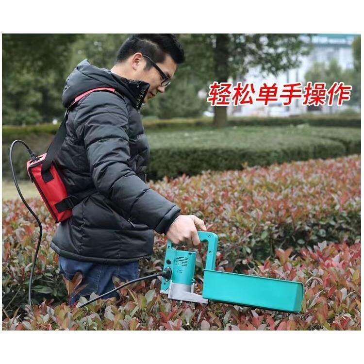 捍绿电动采茶机绿篱机充电式采茶机单人小型便携式茶树修剪机锂电