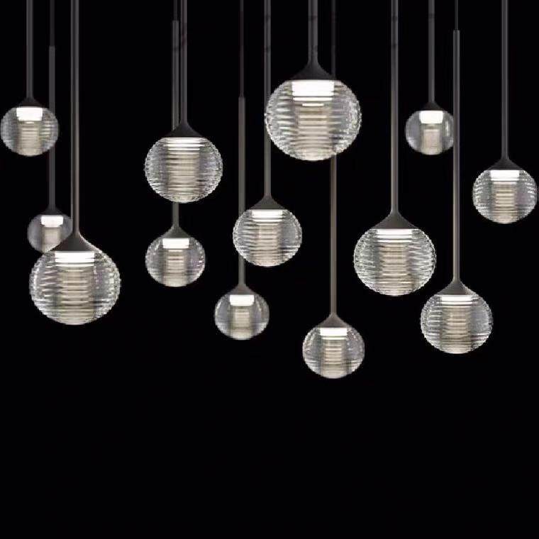 后现代沙盘楼梯吊灯现代简约别墅挑高客厅灯具创意餐厅床头复式楼