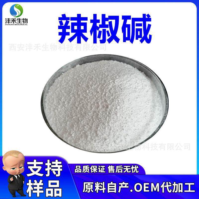 合成辣椒碱98% 辣椒素 辣椒碱 白色块状小颗粒 现货包邮 量大优惠