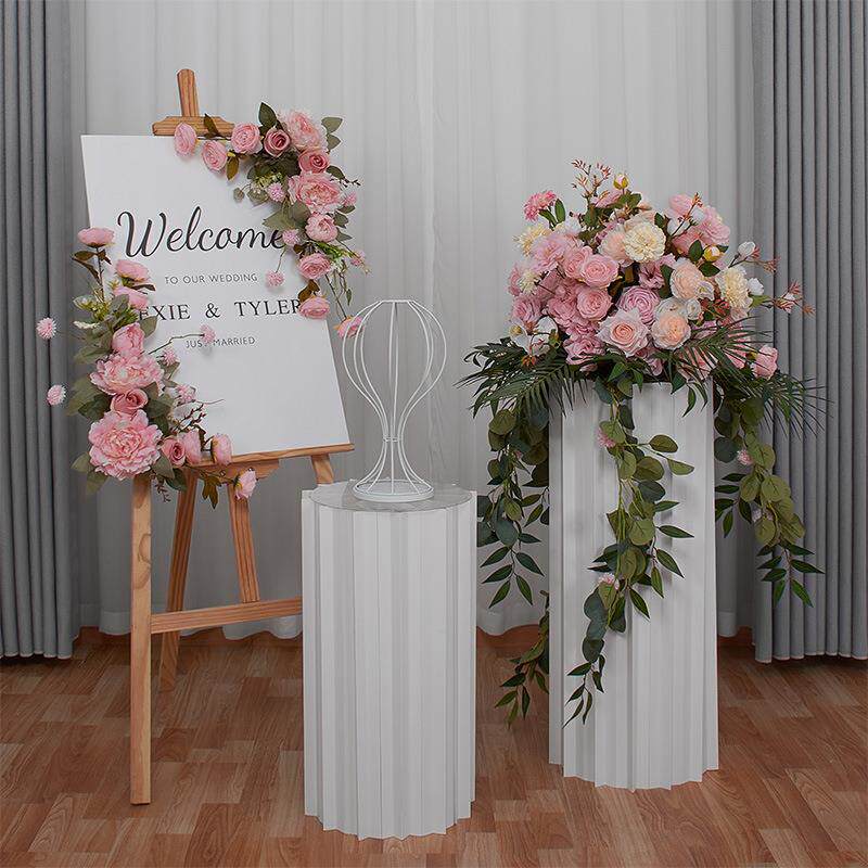 新款开业仿真花婚礼迎宾橱窗展厅装饰路引花球门店商铺装饰引路花