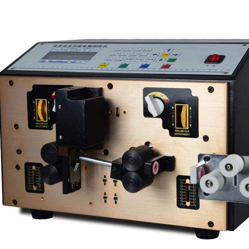 内外芯线一起剥皮 圆线剥外皮机 全自动扁护套裁线剥线机加提轮