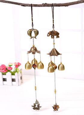 复古金属风铃双鱼大象挂饰居家风铃挂件 金属风铃工艺品