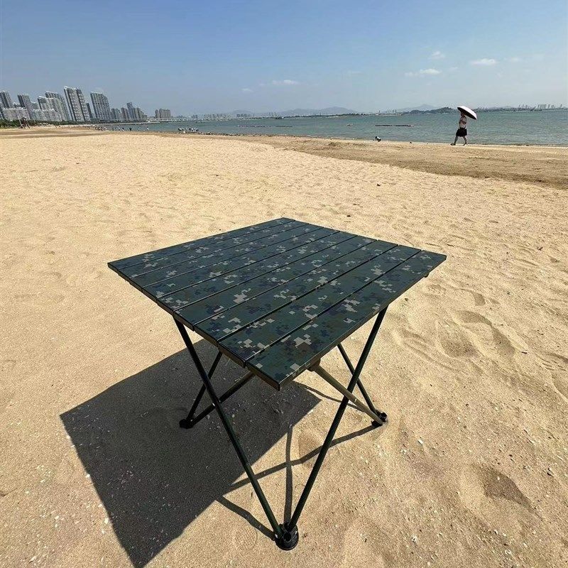 户外登山野营露营折叠桌便携式铝合金简易携带野餐摆摊桌椅