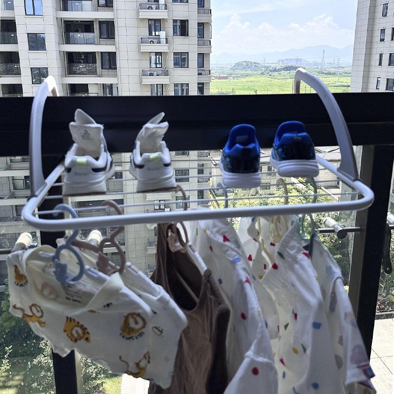 折叠晾衣架阳台家用室内鞋架窗台置物架收纳挂式袜子毛巾晾晒架,收纳整理,壁挂晾晒架/网,淘宝优惠券,粉丝福利购,淘宝优惠卷