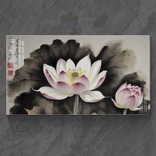 墙面遮瑕装饰画亚克力3d立体荷花遮丑墙贴定制自粘墙洞墙缝遮挡贴