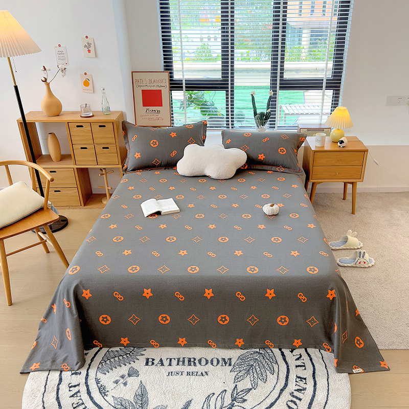 全棉加厚磨毛床单单件 简约条纹秋冬纯棉单双人保暖床罩被单床笠,床上用品,床笠,淘宝优惠券,粉丝福利购,淘宝优惠卷