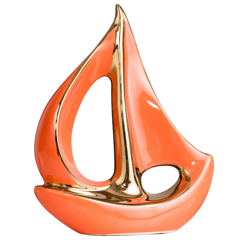 一帆风顺帆船摆件家居客厅酒柜电视柜装饰品桌面陶瓷摆件乔迁送礼,家居饰品,装饰摆件,淘宝优惠券,粉丝福利购,淘宝优惠卷