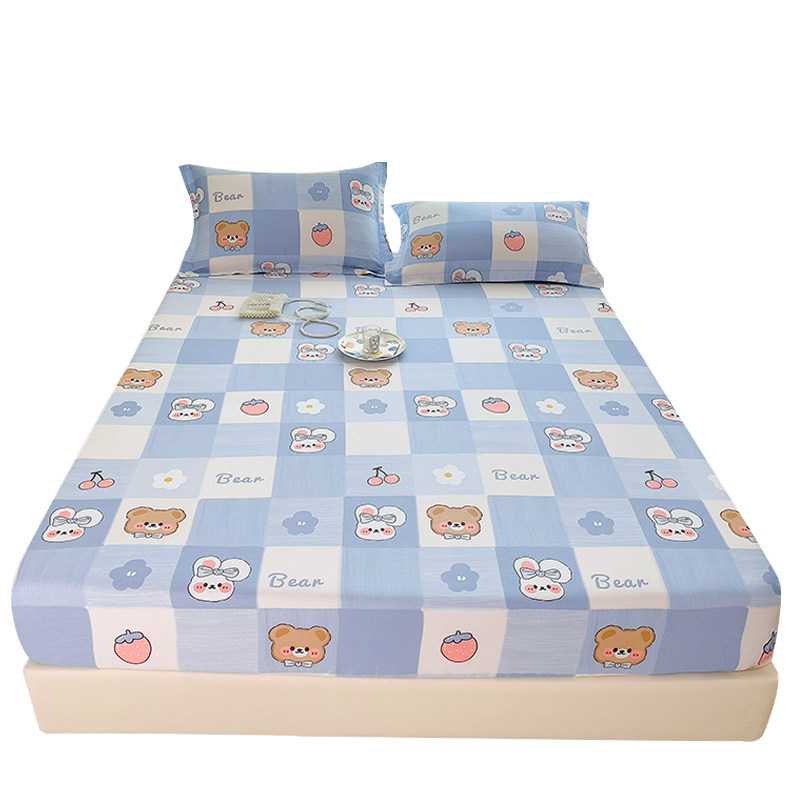 纯棉床包单件全棉床罩床垫保护套防滑三件式床组床套罩防尘罩全包,床上用品,床笠,淘宝优惠券,粉丝福利购,淘宝优惠卷