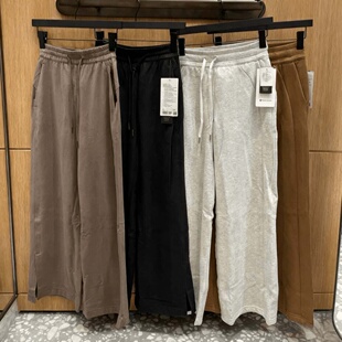 代购 lululemon Scuba系列中腰抽绳加绒运动休闲瑜伽直筒阔腿裤女