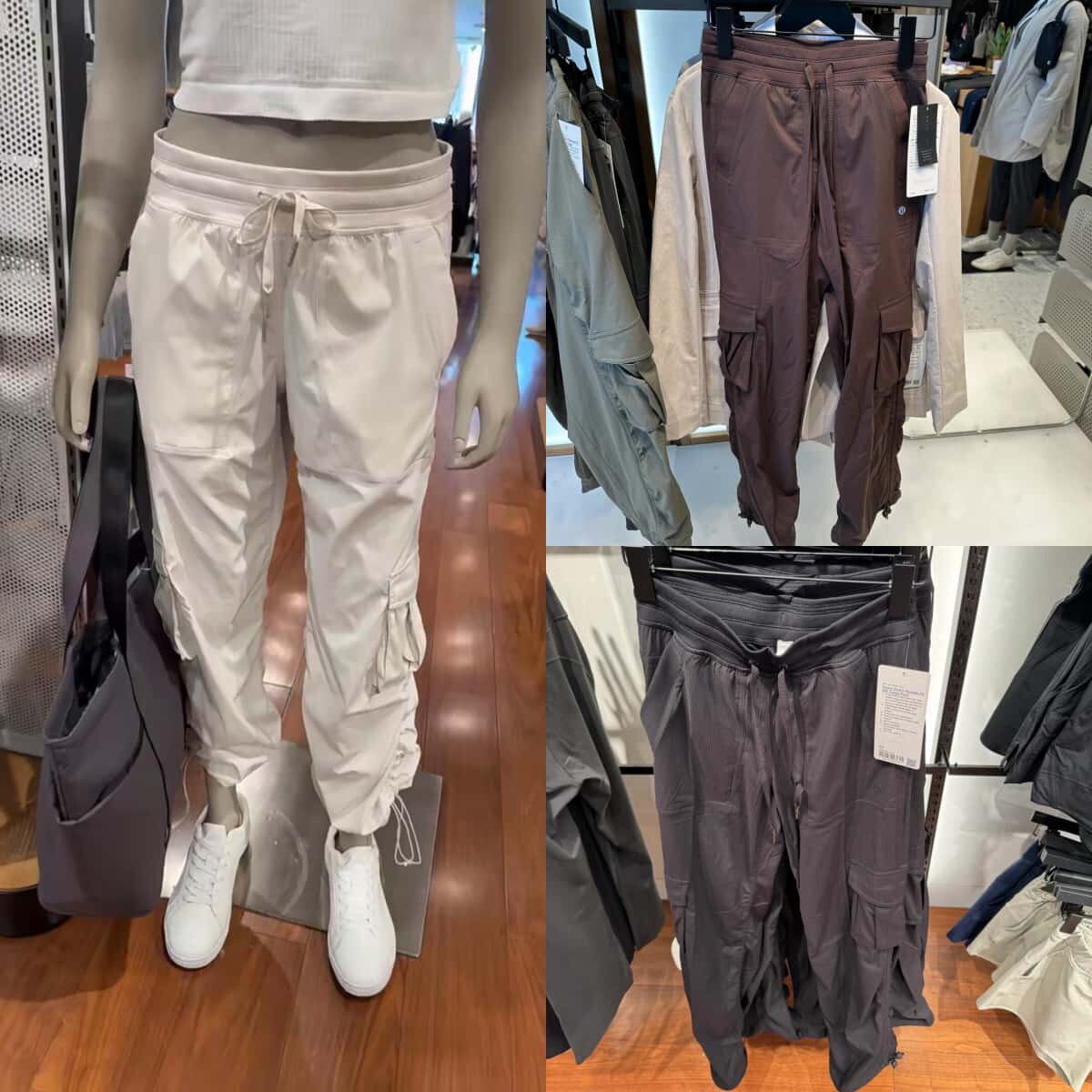 代购 lululemon Dance Studio 防水宽松剪裁中腰休闲工装裤女显瘦