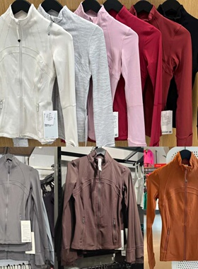 代购 lululemon Define 立领nulu运动瑜伽长款修身显瘦夹克外套女