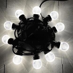 LEDG50气泡灯球串灯串水晶球气泡球户外庭院星空多彩装饰灯