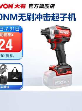 大有（Devon）20V锂电无刷冲击起子机5762锂电手电钻电动螺丝刀24