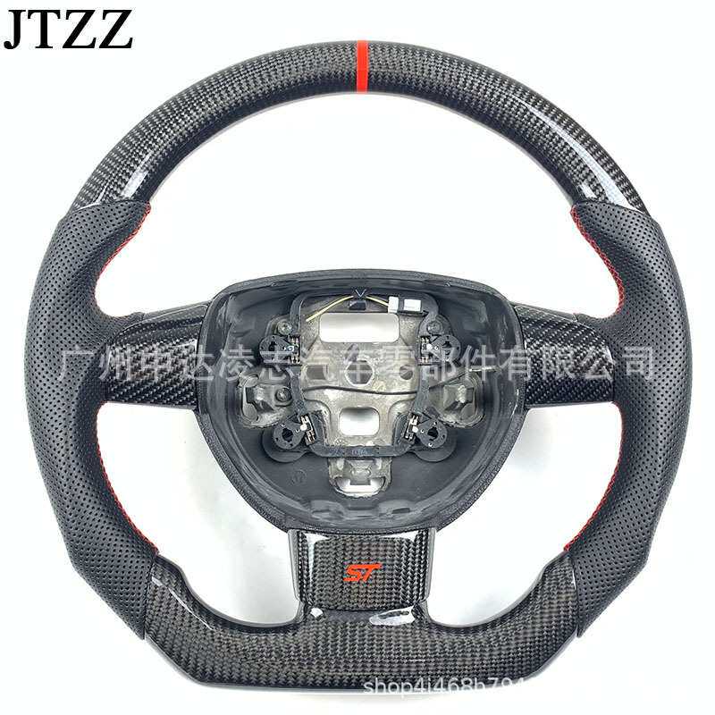 适用于福特经典福克斯2008 2009 2010 2011 MK2方向盘碳纤维改装