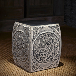 人造石凳子庭院花园别墅户外石凳门墩大门口石墩子底座石台抱鼓石