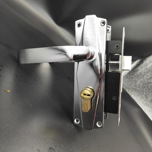 塑钢门室内木门老式卫生间房间木门锁5040锁体配件125孔距双孔锁