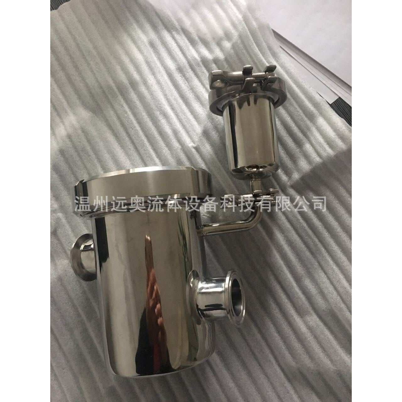 升级款卫生级不锈钢消毒式空气阻断器 可加消毒液防倒灌地漏