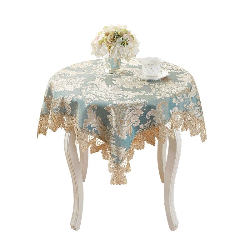 欧式茶几桌布布艺长方形客厅家用餐桌布小方桌正方形台布椅垫防烫