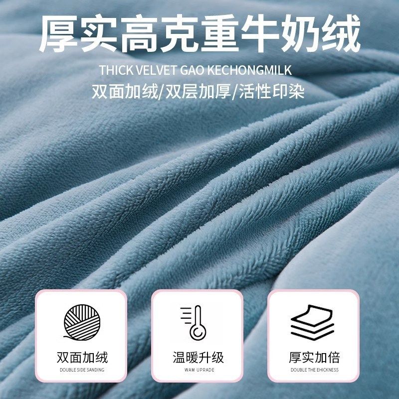 羊羔绒被子冬被加厚保暖10斤双面绒毛毯子珊瑚绒棉被芯秋冬季盖,床上用品,化纤被,淘宝优惠券,粉丝福利购,淘宝优惠卷