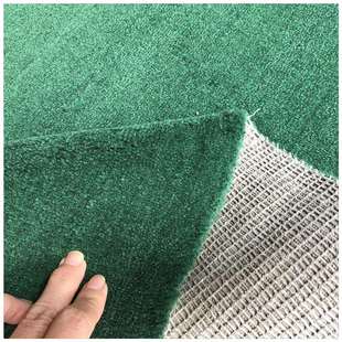 防火影院墨绿色直纱地毯防滑底部丙纶阻燃吸音纯色开绒加厚地毯