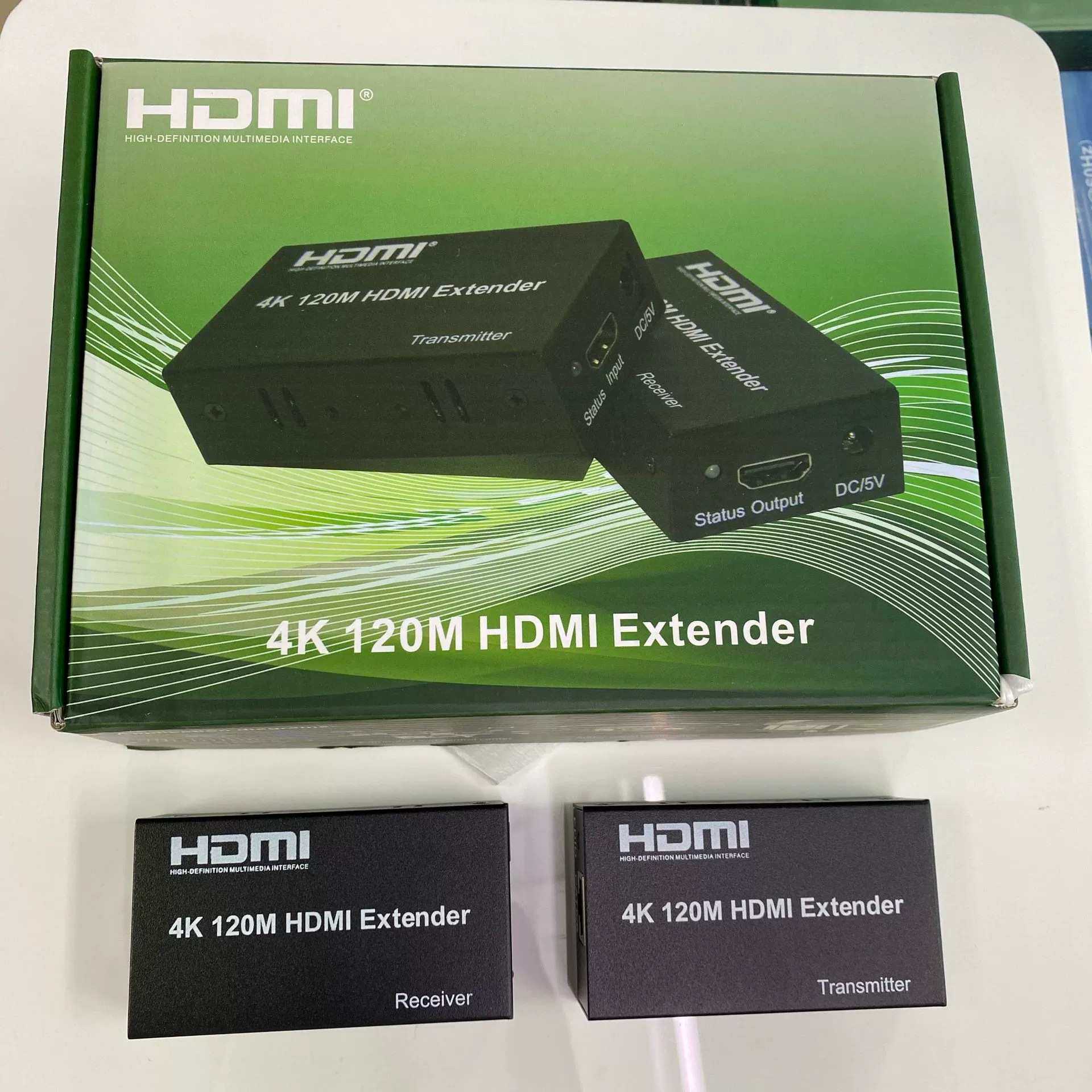 4K 120M HDMI Extender 网线 RJ45 TO HDMI延长器高清4K/30hz绿盒