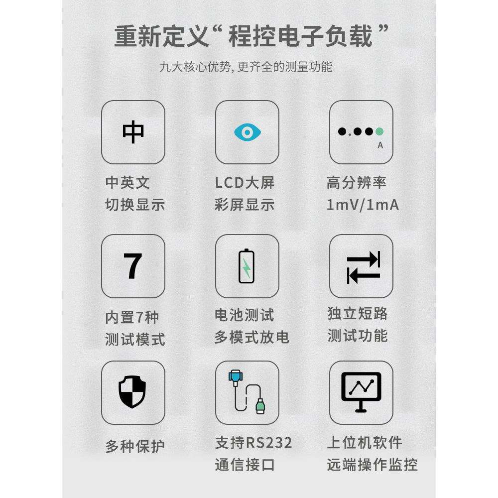 TRONOVO埃用TR9610直流电子负载仪电池容量LED驱动电源充电检测器