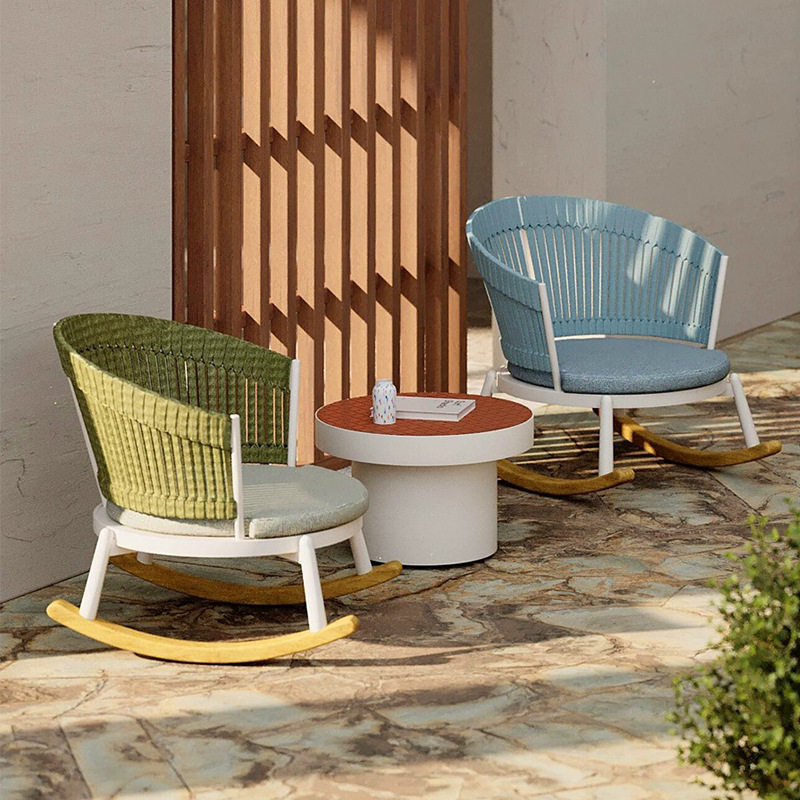 藤编摇摇椅阳台小沙发户外桌椅露天组合三件套懒人庭院子花园家具,住宅家具,户外沙发,淘宝优惠券,粉丝福利购,淘宝优惠卷