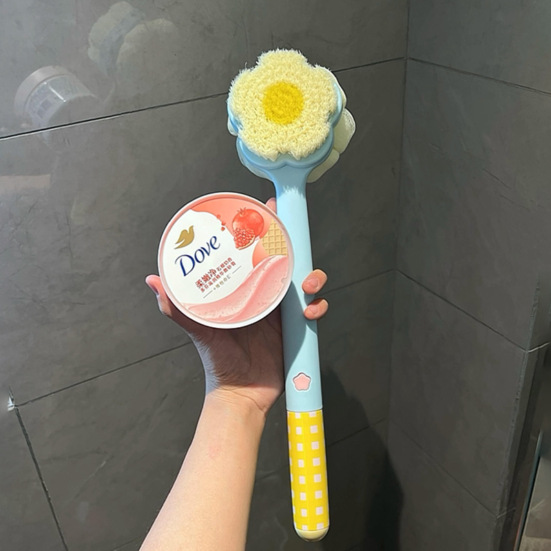 软毛洗澡刷洗脚刷沐浴刷洗澡搓背神器后背去角质搓澡磨砂膏刷子