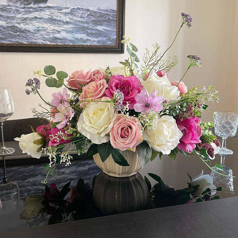 花艺套装家居餐桌桌面轻摆件花摆奢设假花AL100598装饰花绢客花厅,鲜花速递/花卉仿真/绿植园艺,仿真花,淘宝优惠券,粉丝福利购,淘宝优惠卷