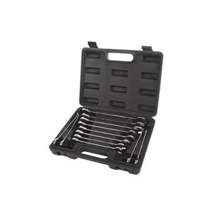 钢盾工具1用2件套公制精抛光0棘开两长快扳组套S0ISA1862