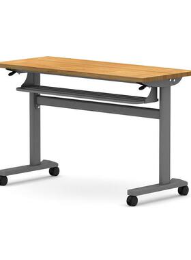 折叠桌侧折带压杆更桌安全可移动长61601条桌办公桌导辅班气用课