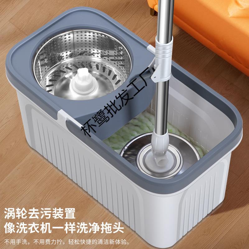 车旋转拖布把家用把免976手洗省力跑拖木地板懒人网红拖吸水拖桶