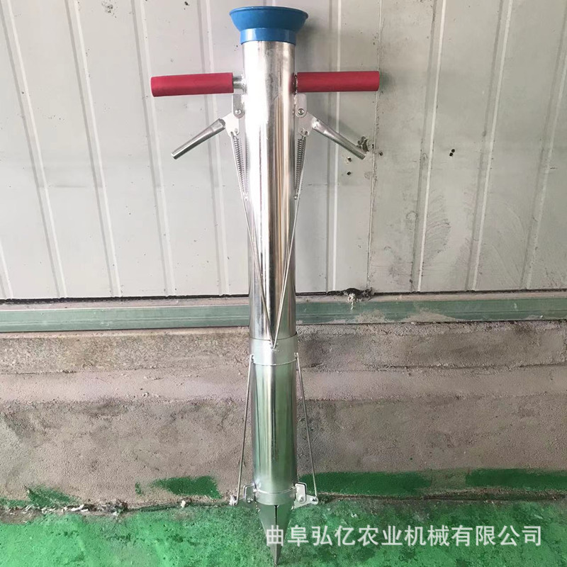 加厚不锈钢三开口不伤苗移栽器